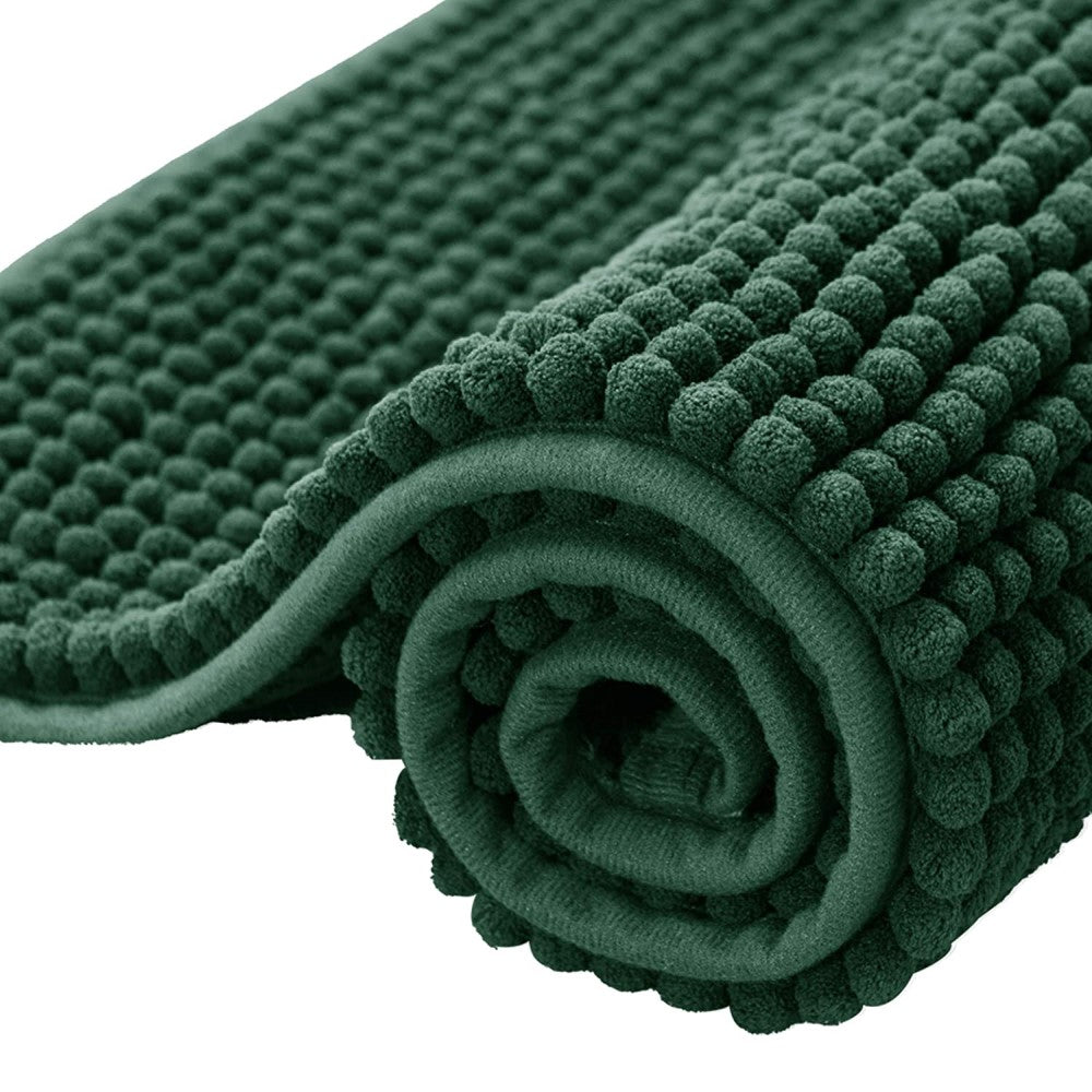 Subrtex Chenille Soft Short Plush Bathroom, Kitchen Rugs