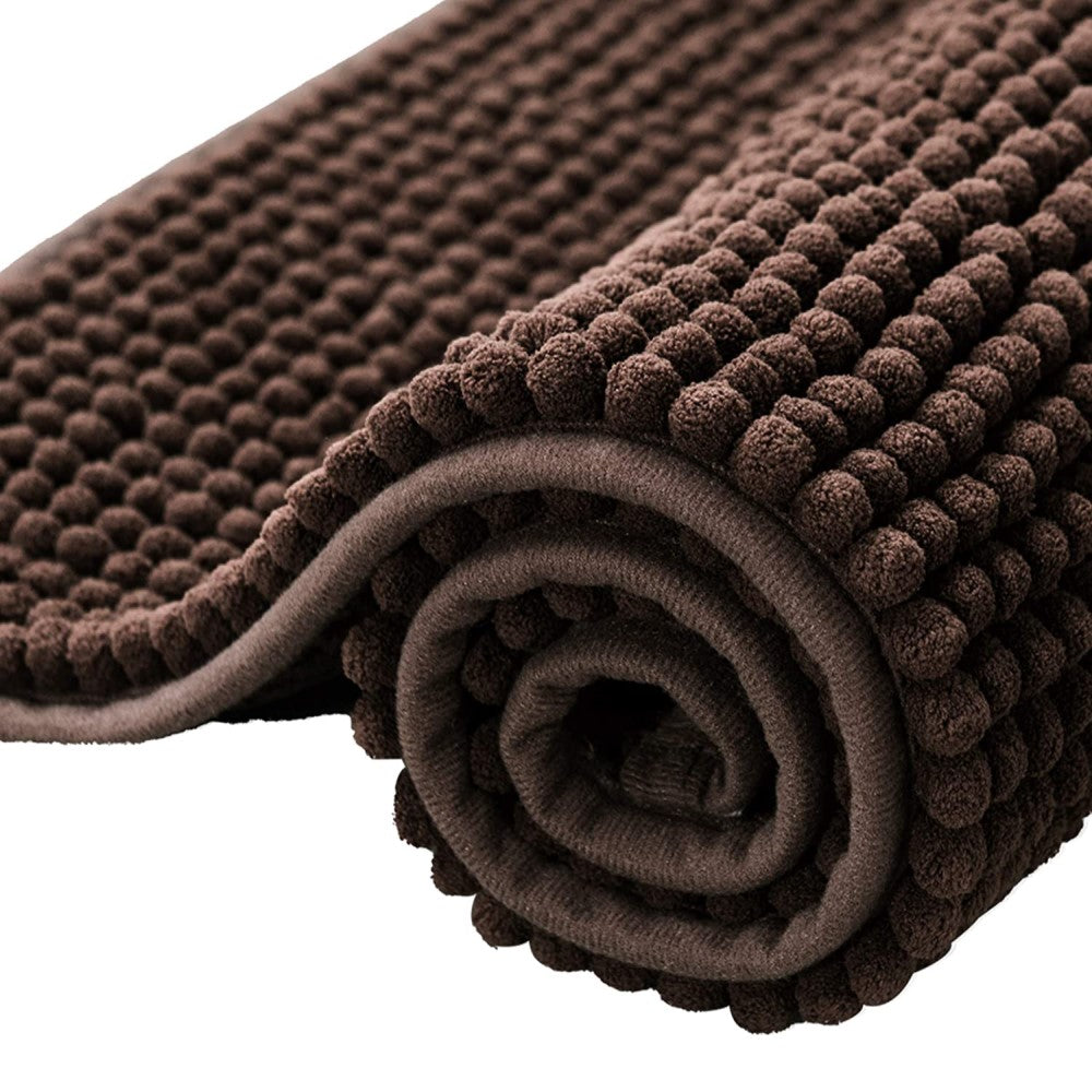 Subrtex Chenille Soft Short Plush Bathroom, Kitchen Rugs