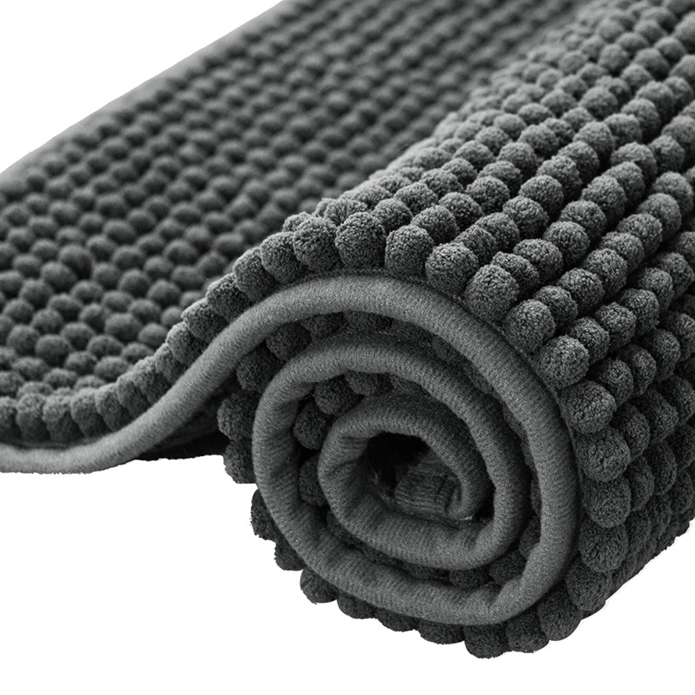 Subrtex Chenille Soft Short Plush Bathroom, Kitchen Rugs