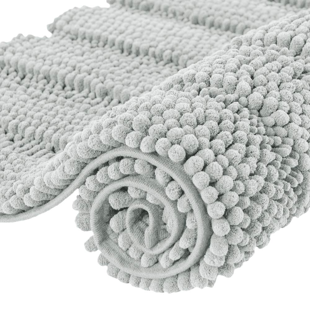 Subrtex Chenille Extra Soft Striped Plush Bathroom Rugs (Add 2pcs to cart, Get one of them 50%off)