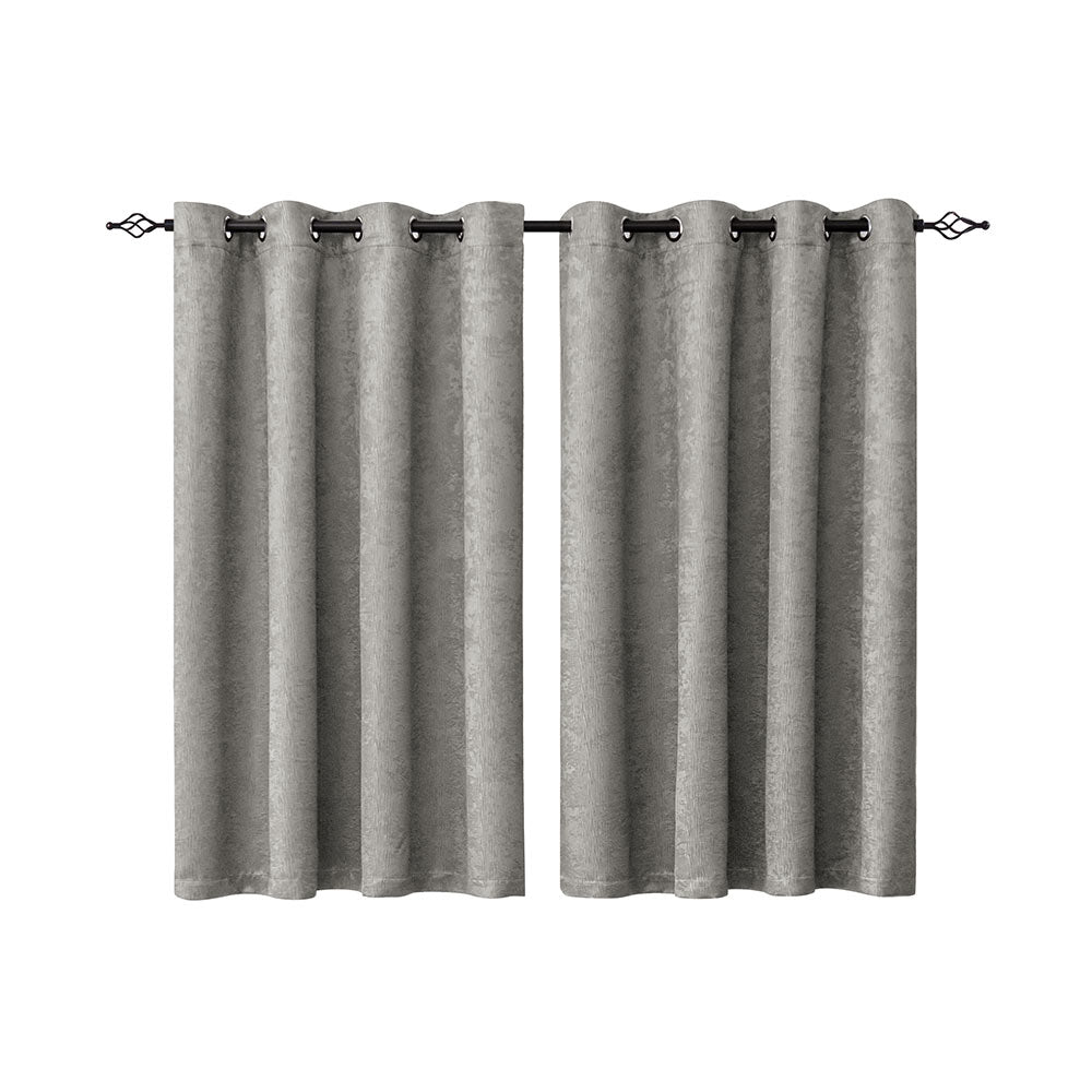 Subrtex Emboss Thermal Grommet Darkening Curtain Panel, 2 Panels Set