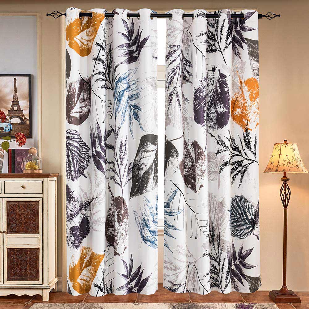 Subrtex Printed Thermal Insulated Curtain, 2 Panel Set