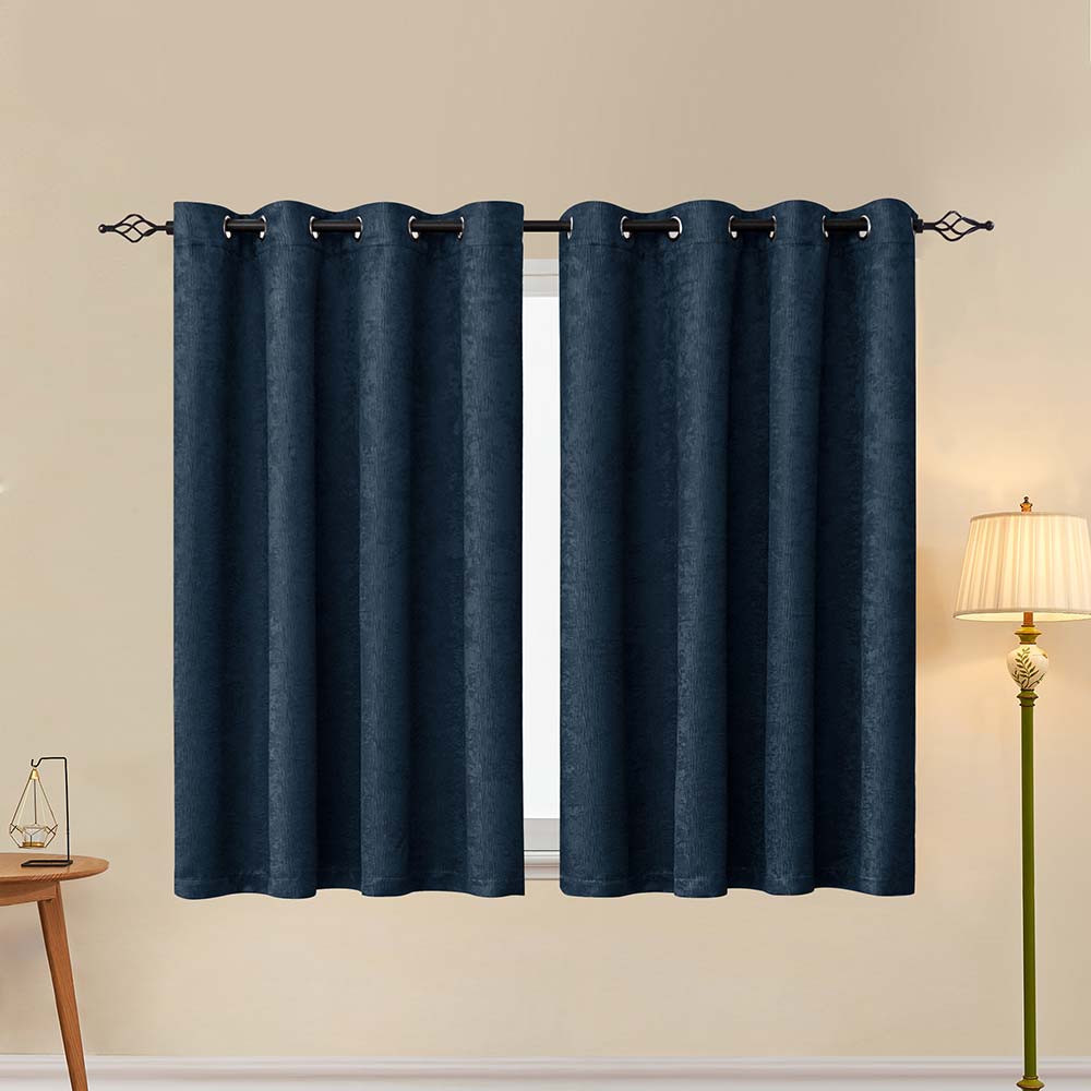 Subrtex Emboss Thermal Grommet Darkening Curtain Panel, 2 Panels Set