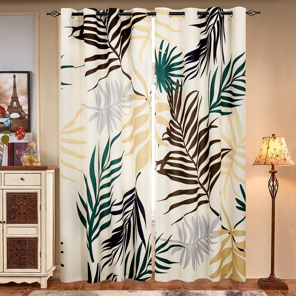 Subrtex Printed Thermal Insulated Curtain, 2 Panel Set