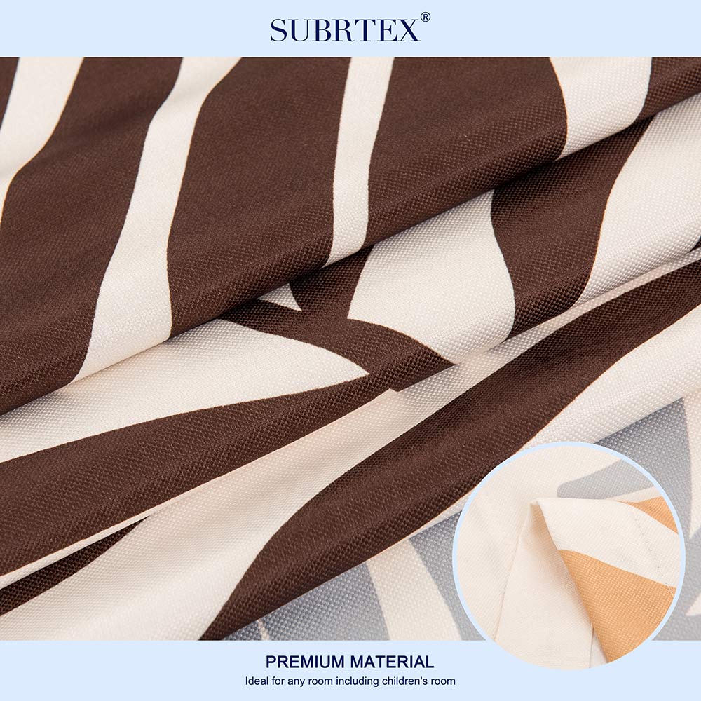 Subrtex Printed Thermal Insulated Curtain, 2 Panel Set