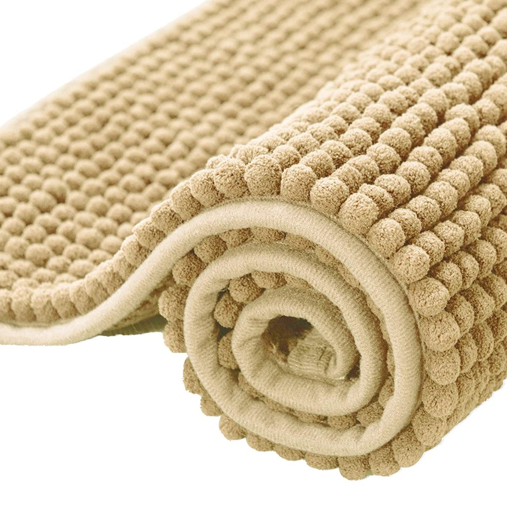 Subrtex Chenille Soft Short Plush Bathroom, Kitchen Rugs