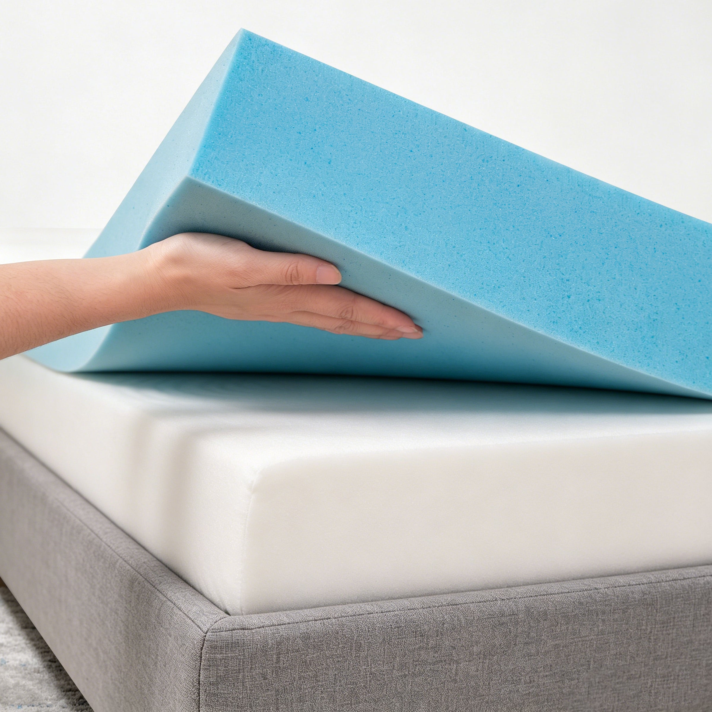 Mattress Topper, 2, 3, or 4 Inch Gel Infused Memory Foam Bed Topper, CertiPUR-US Certified