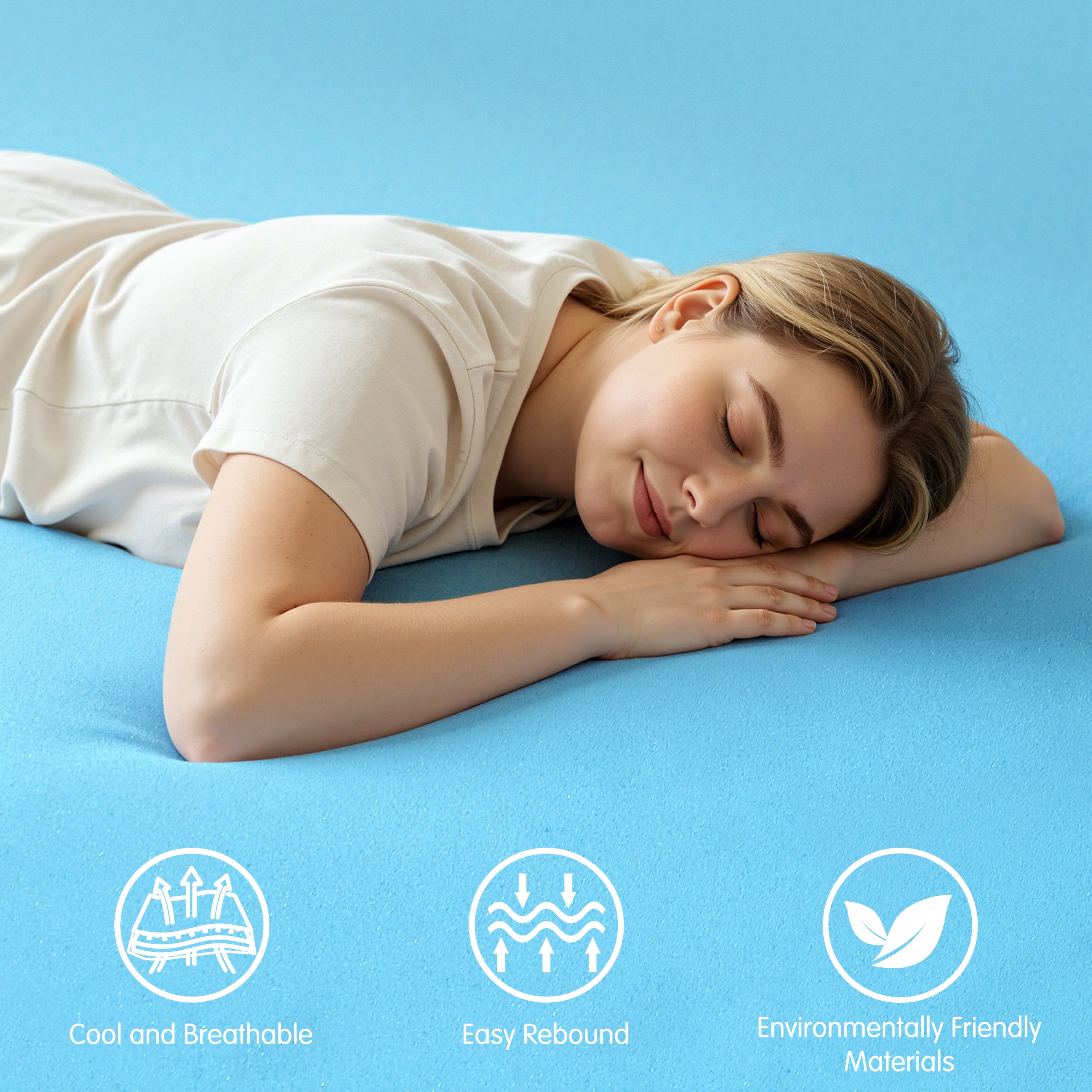 Mattress Topper, 2, 3, or 4 Inch Gel Infused Memory Foam Bed Topper, CertiPUR-US Certified