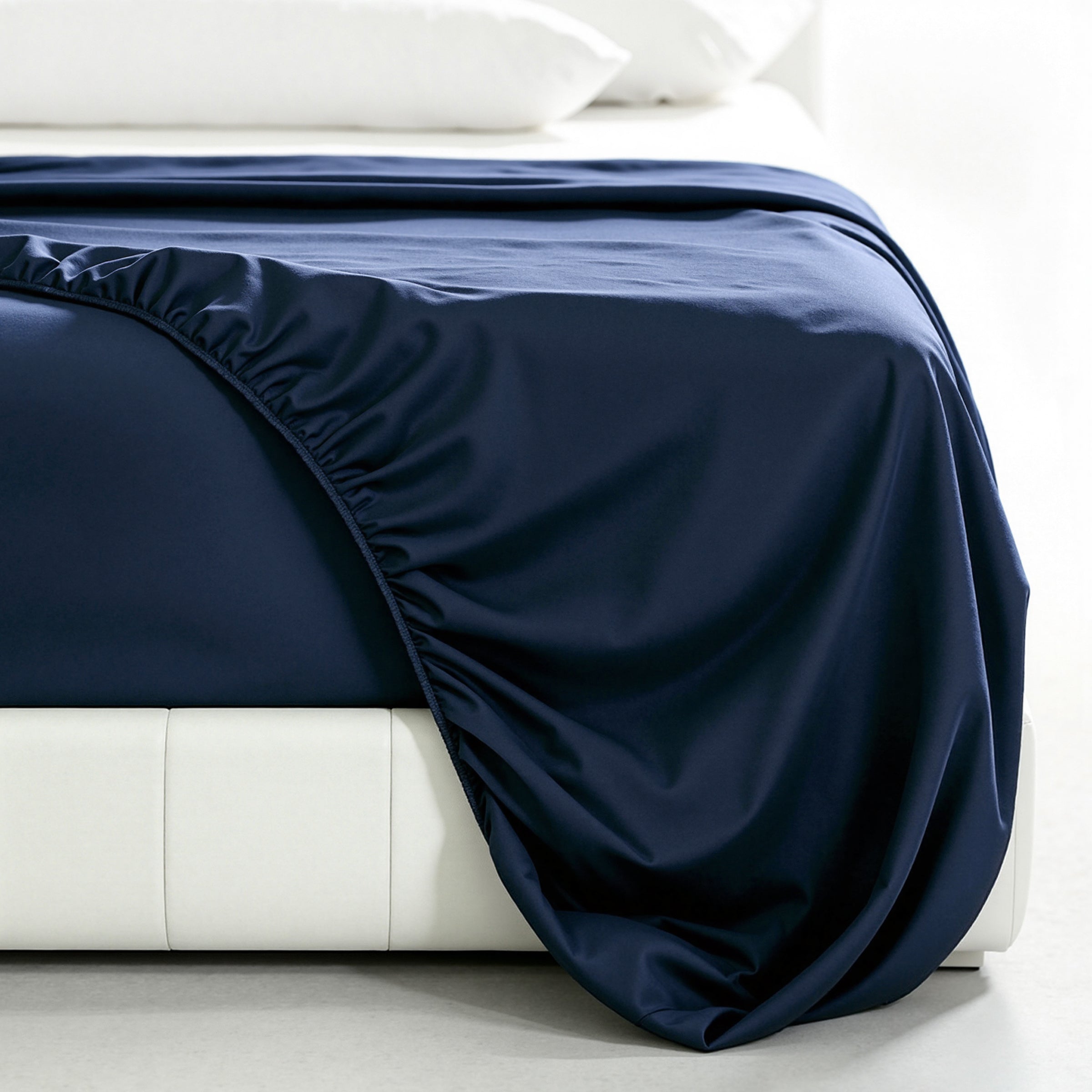 Subrtex Bedding Fitted Sheet Stain Resistant Soft Brushed Microfiber Single 1 Fitted Sheet for Mattress