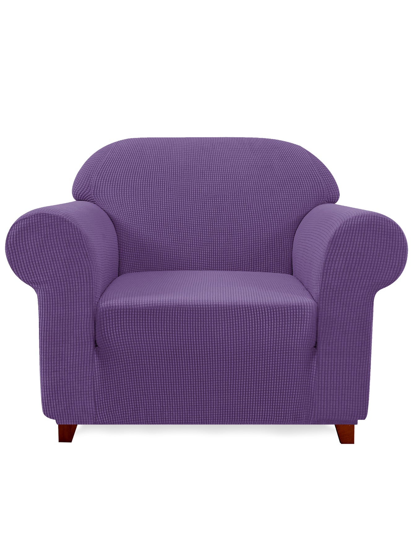 Subrtex 1-Piece Leroy Plaid Stretch Sofa Slipcover