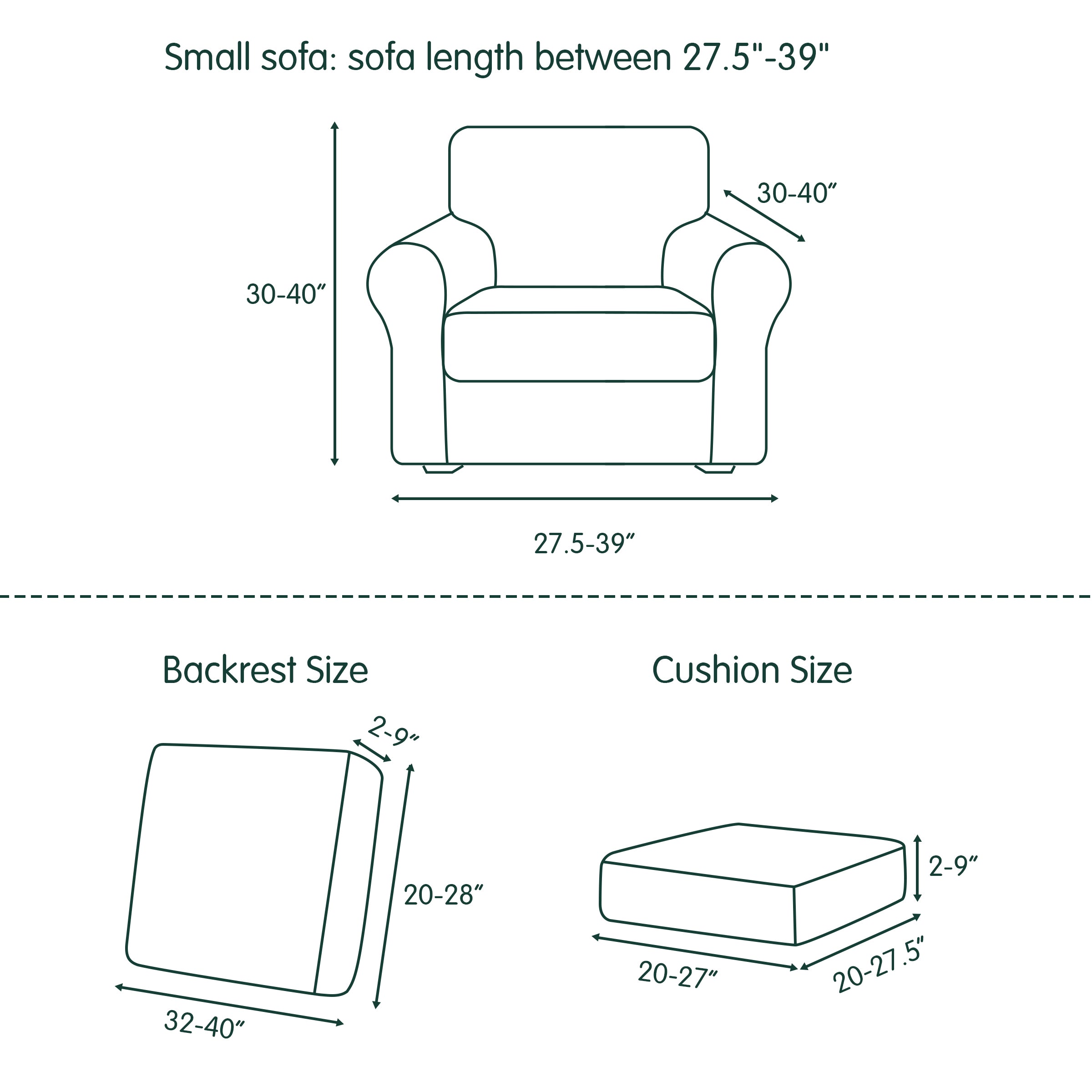 Lunar Multi-PCS Stretch Sofa Slipcover Sets with Backrest Cushion Cover and Seat Cushion Cover