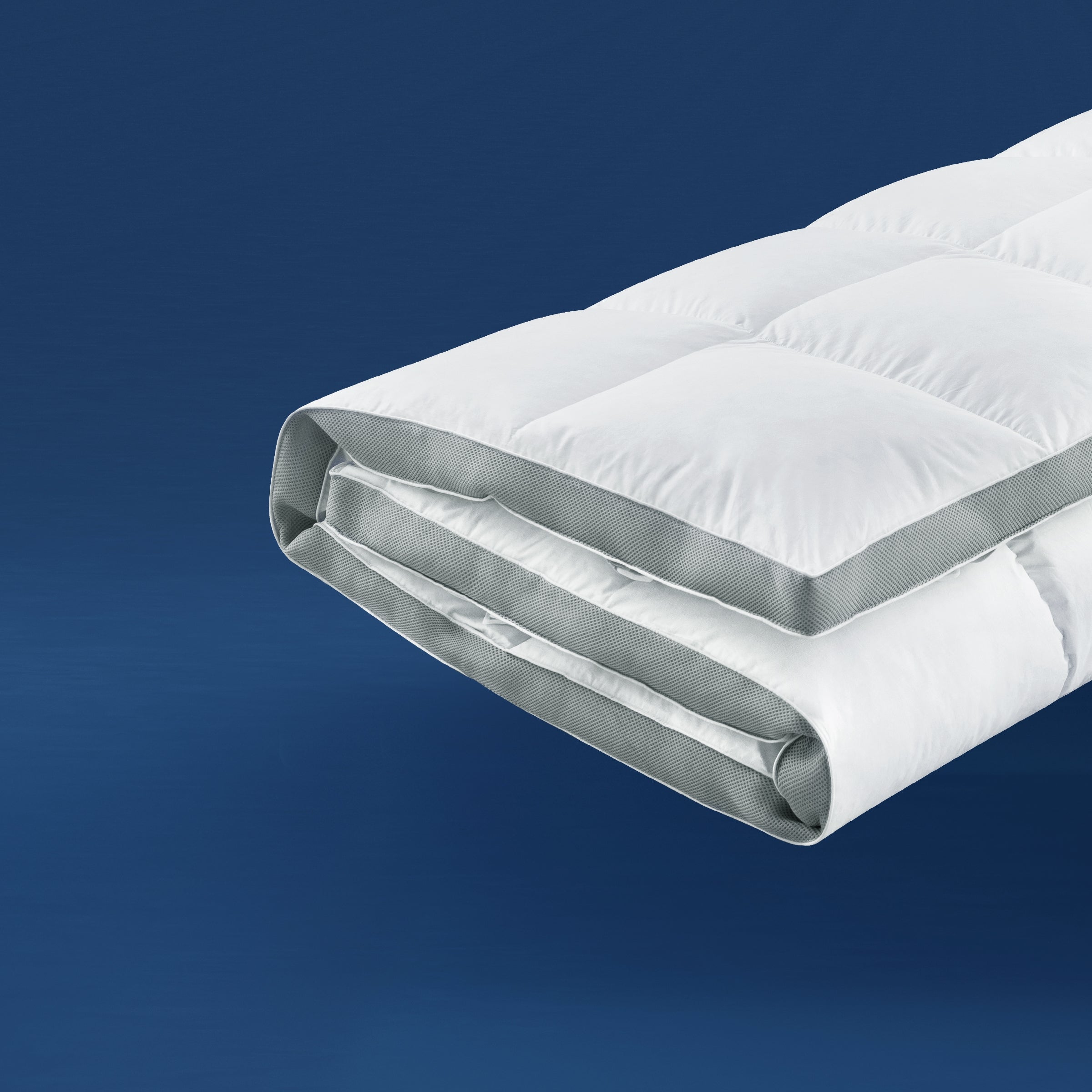 Down feather mattress topper