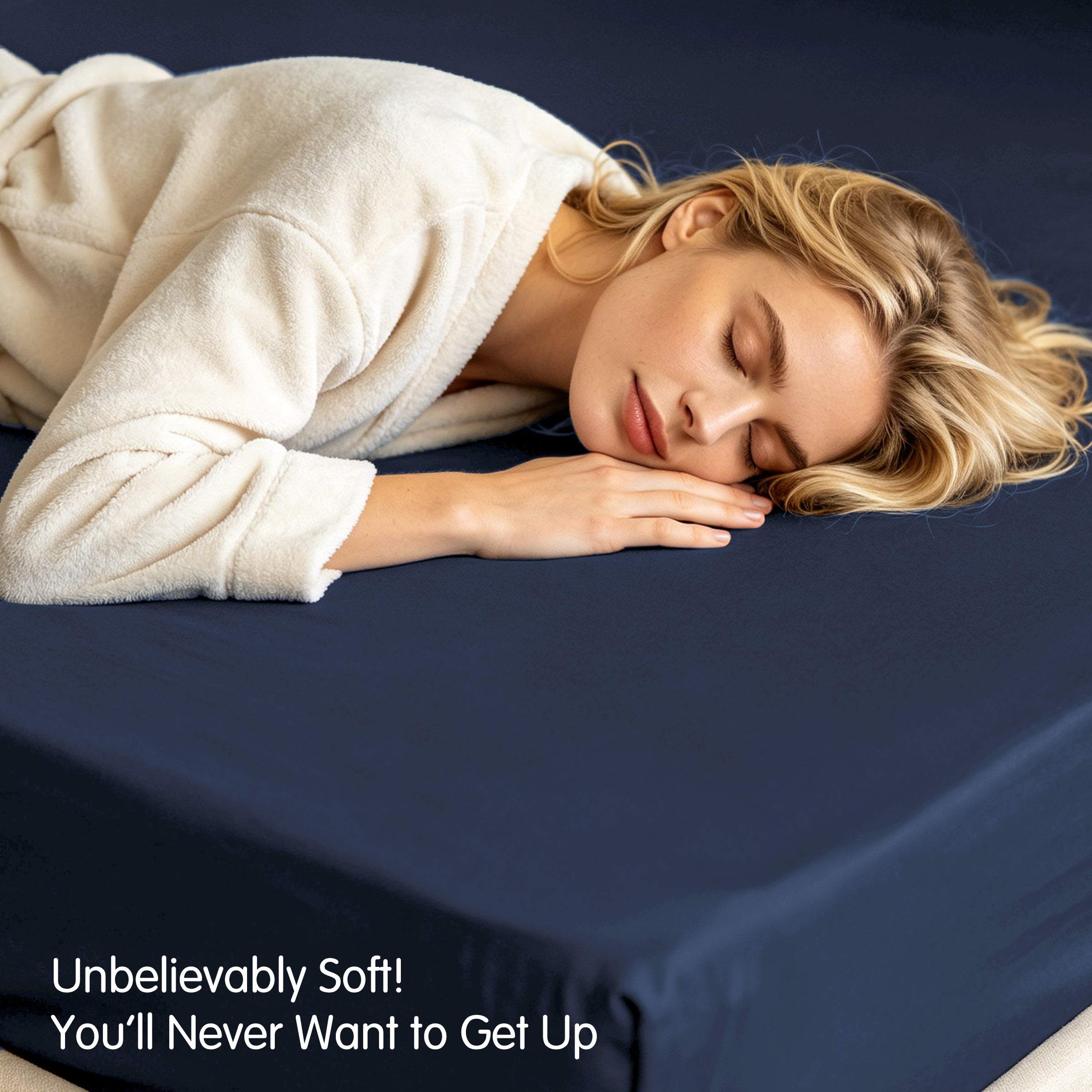 Subrtex Bedding Fitted Sheet Stain Resistant Soft Brushed Microfiber Single 1 Fitted Sheet for Mattress