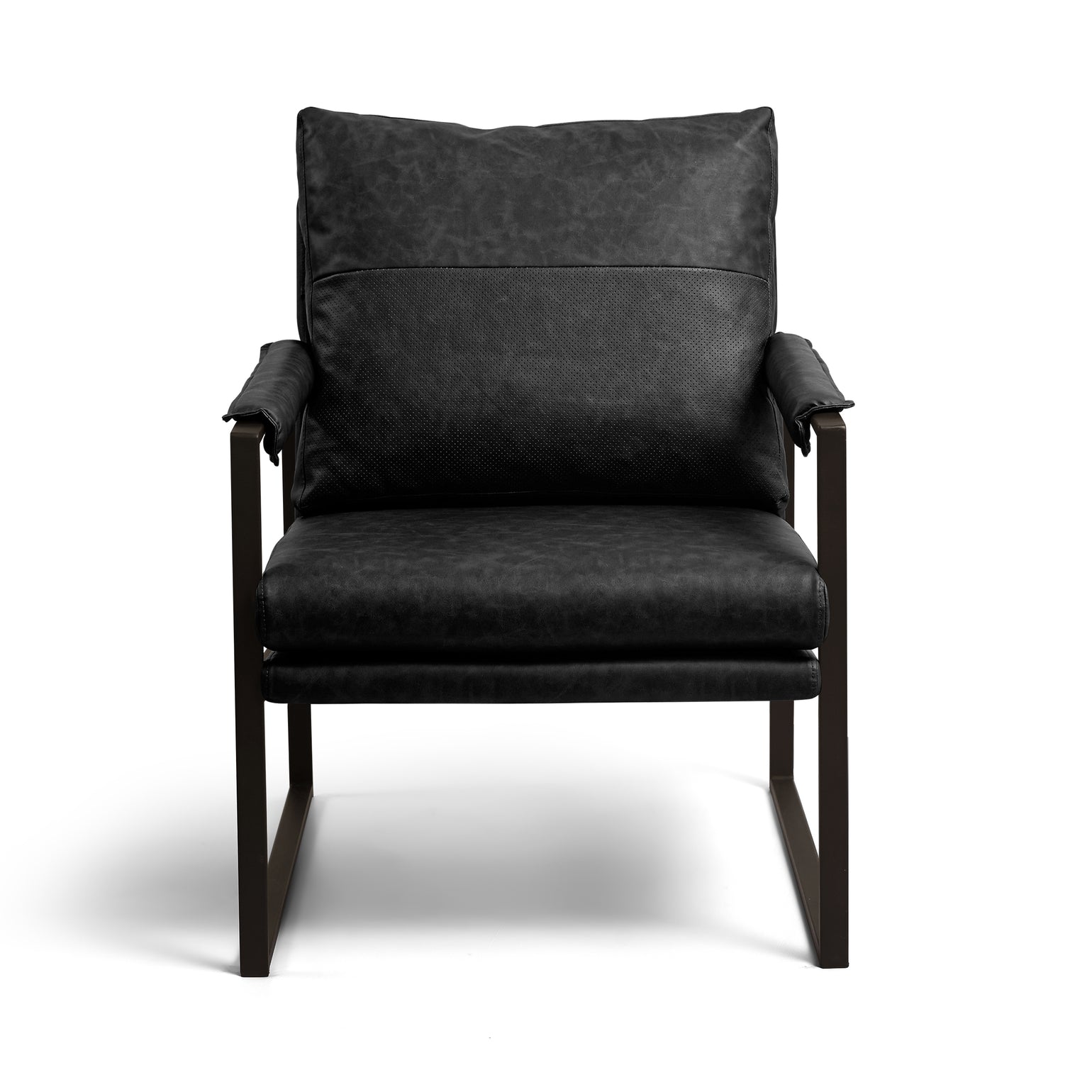 PU Leather Upholstered Accent Armchair
