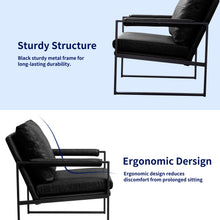 Load image into Gallery viewer, PU Leather Upholstered Accent Armchair
