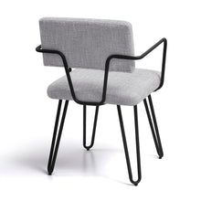 Load image into Gallery viewer, Sofid Fabric Metal Upholstered Back Arm Chair (Set of 2)

