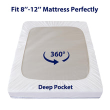 Load image into Gallery viewer, Pillow-Top Mattress Pad Mattress Protector
