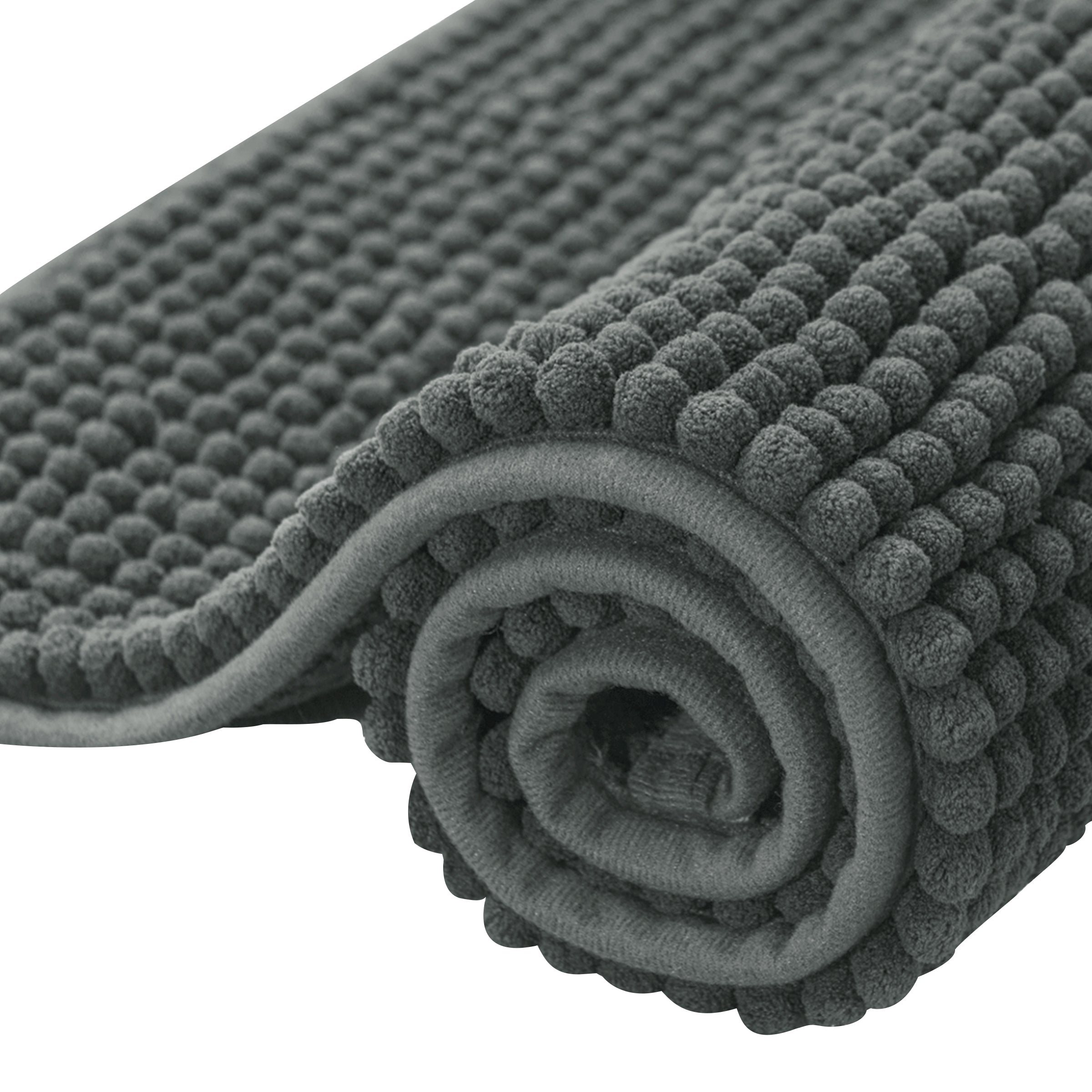 Subrtex Chenille Soft Short Plush Bathroom, Kitchen Rugs
