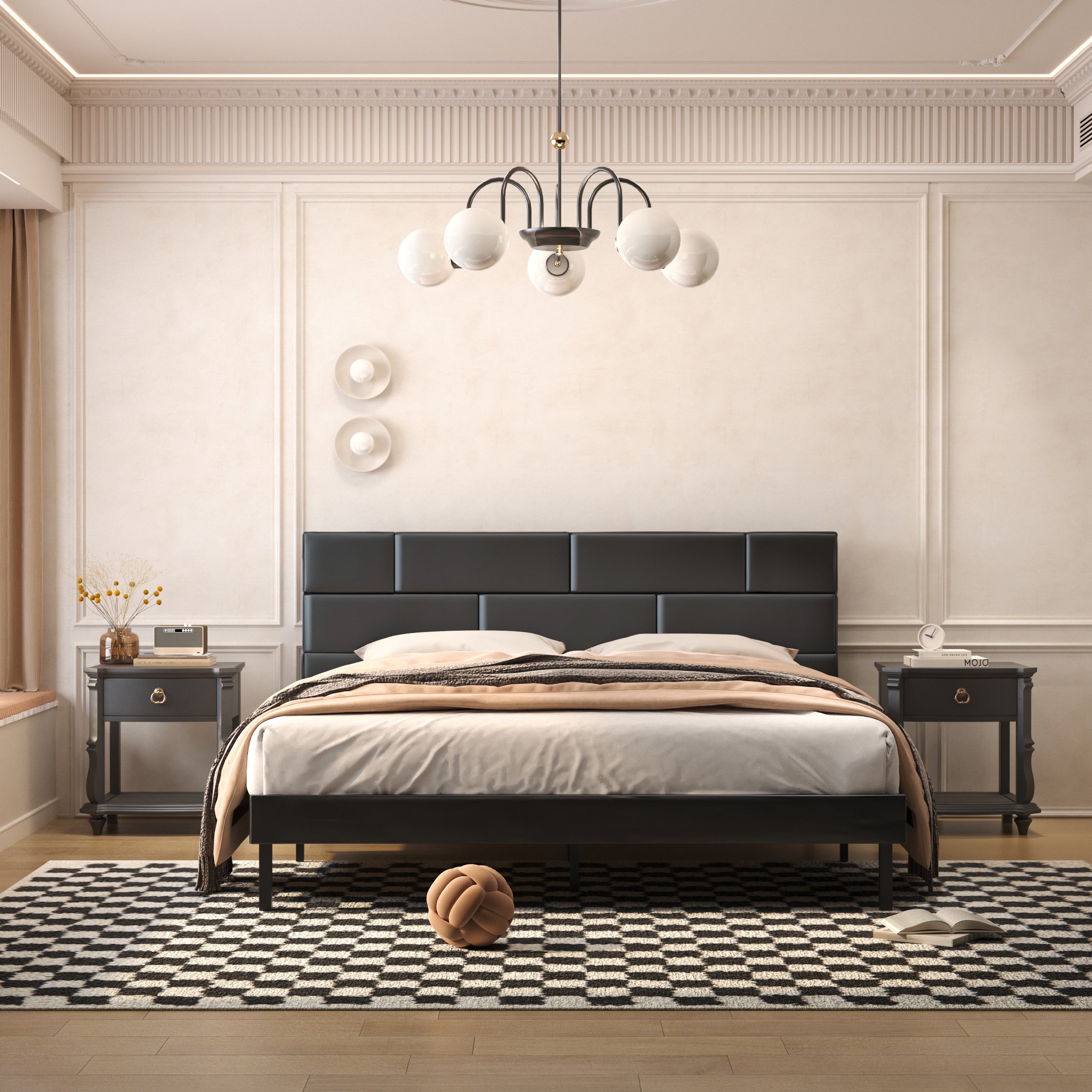 Harmony Elite Bed Frame with Metal Platform and Solid Wood Slats