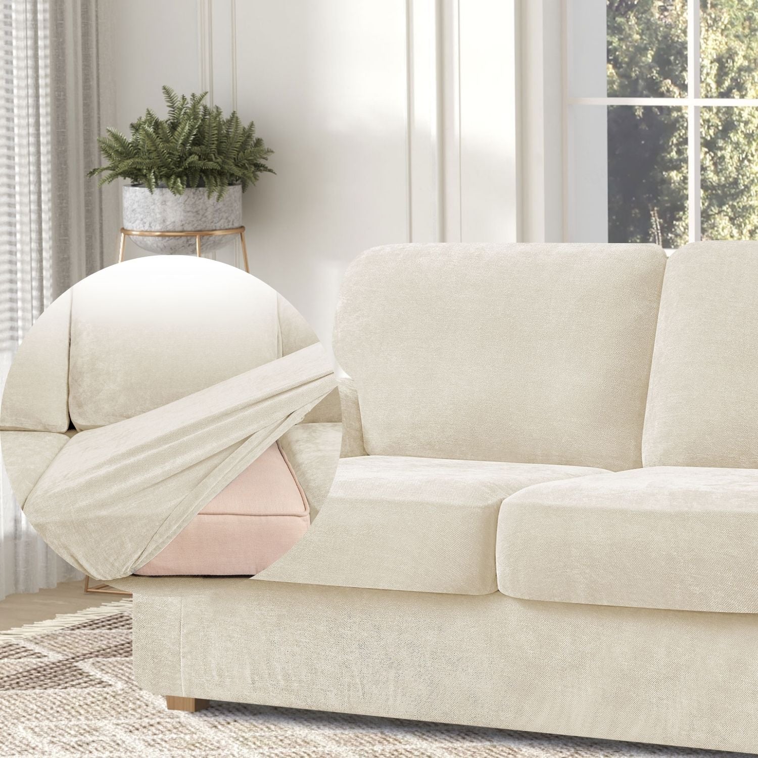 Multiple pieces sofa slipcover