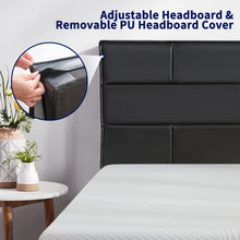 将图片加载到图库查看器，Metal Platform Bed Frame W/ Wooden Slats
