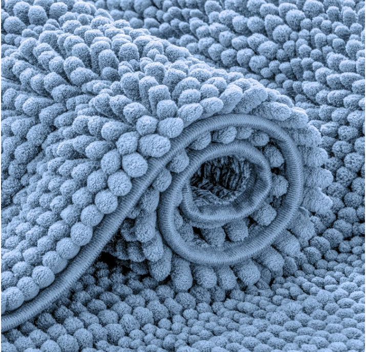 Chenille Extra Soft Striped Plush Bathroom Rugs Subrtex