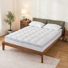 Load image into Gallery viewer, Pillow-Top Mattress Pad Mattress Protector
