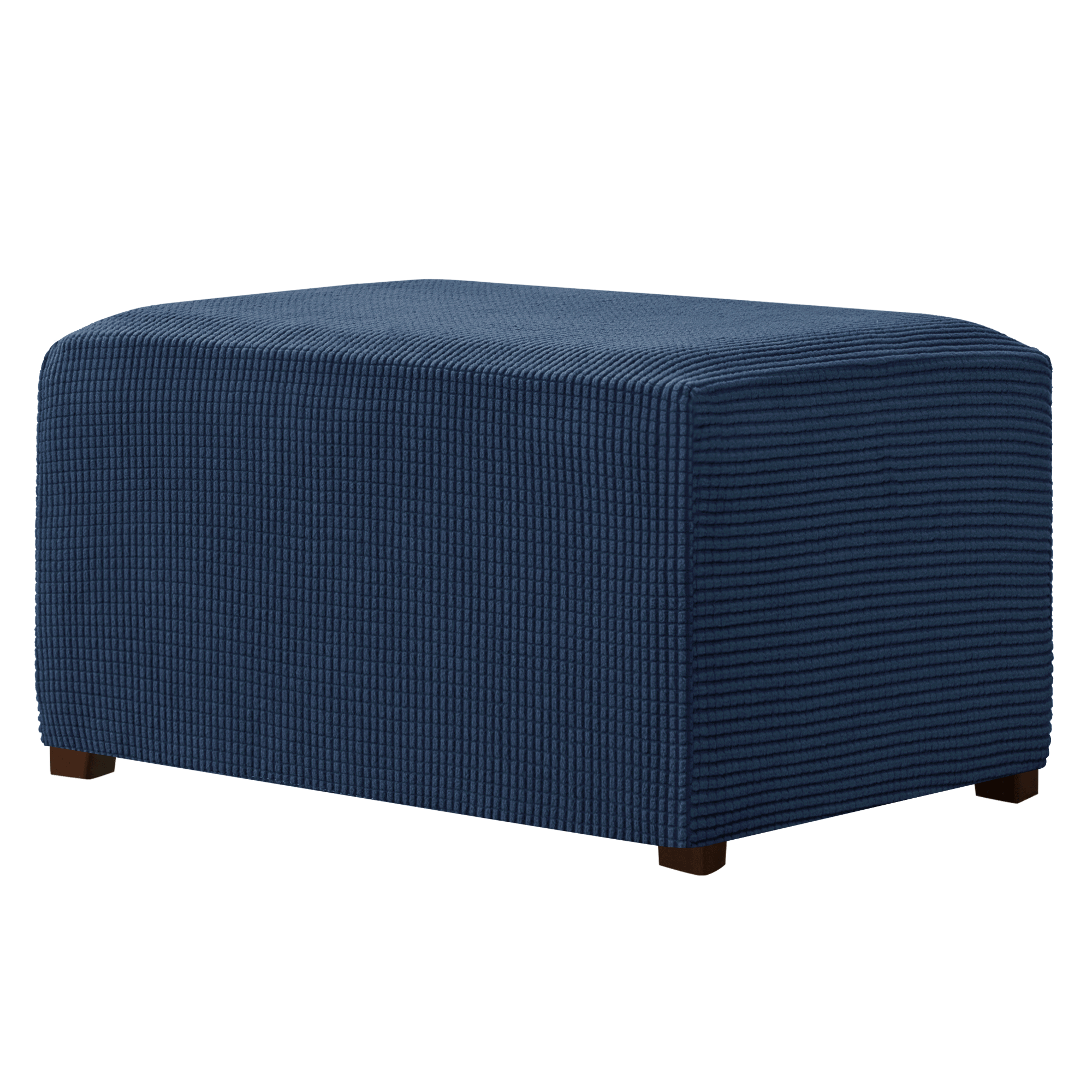 Aubrie Plaid Stretch Ottoman Slipcover