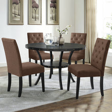 将图片加载到图库查看器，Elegant Linen Padded Parsons Dining Chairs
