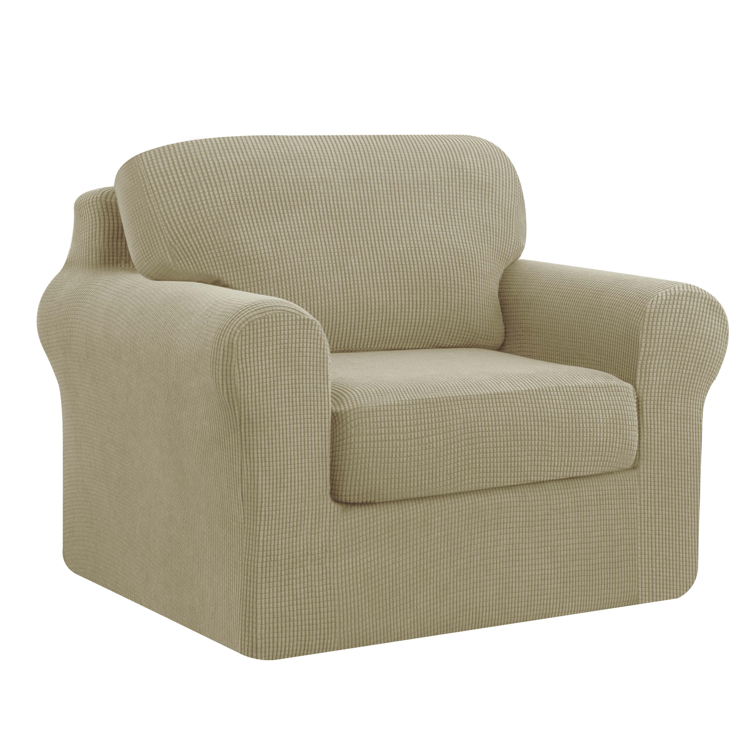 Lunar Multi-PCS Stretch Sofa Slipcover Sets with Backrest Cushion Cover and Seat Cushion Cover