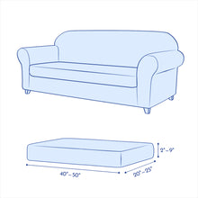 将图片加载到图库查看器，Oracle Square Knit Stretch Sofa Cushion Cover
