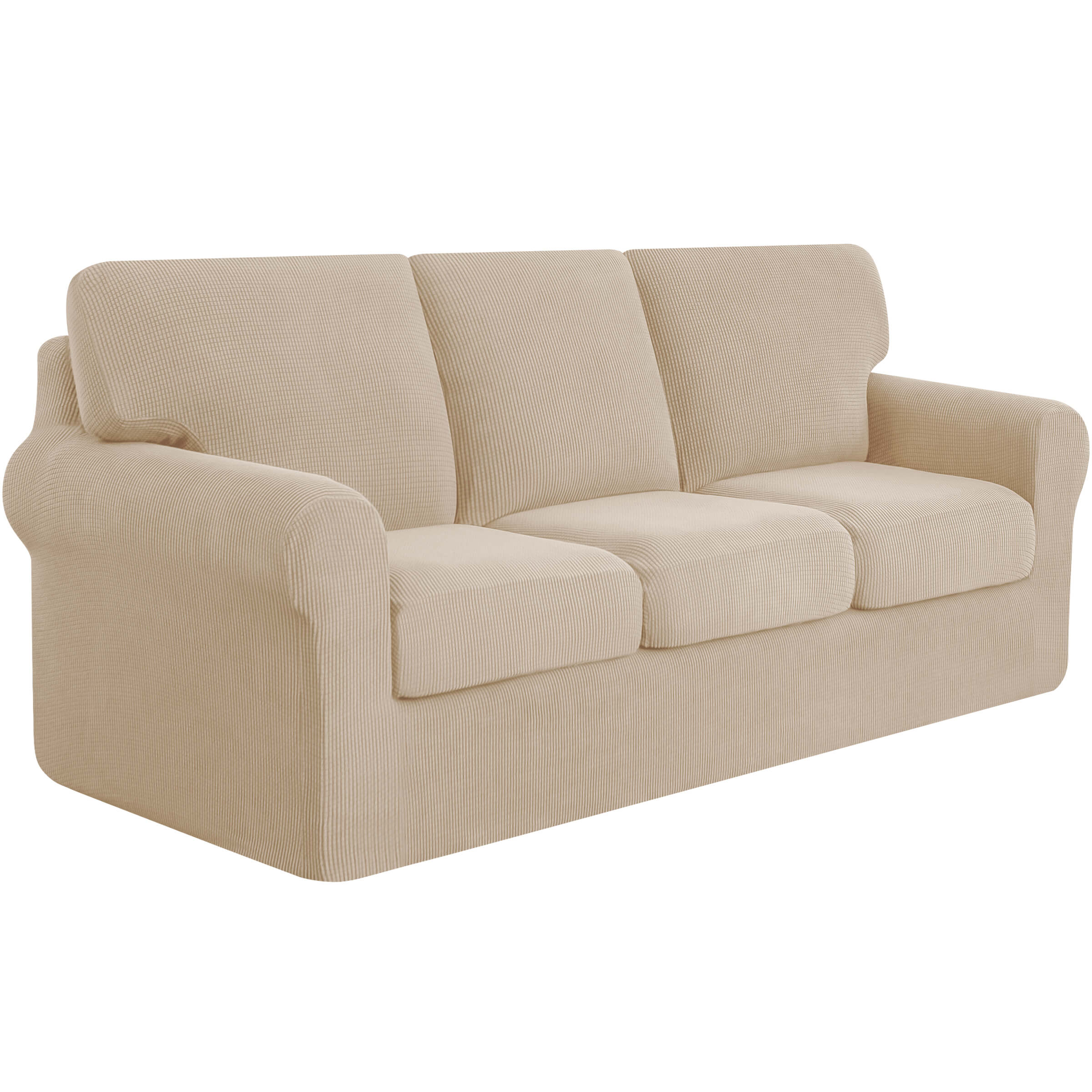 Lunar Multi-PCS Stretch Sofa Slipcover Sets with Backrest Cushion Cover and Seat Cushion Cover