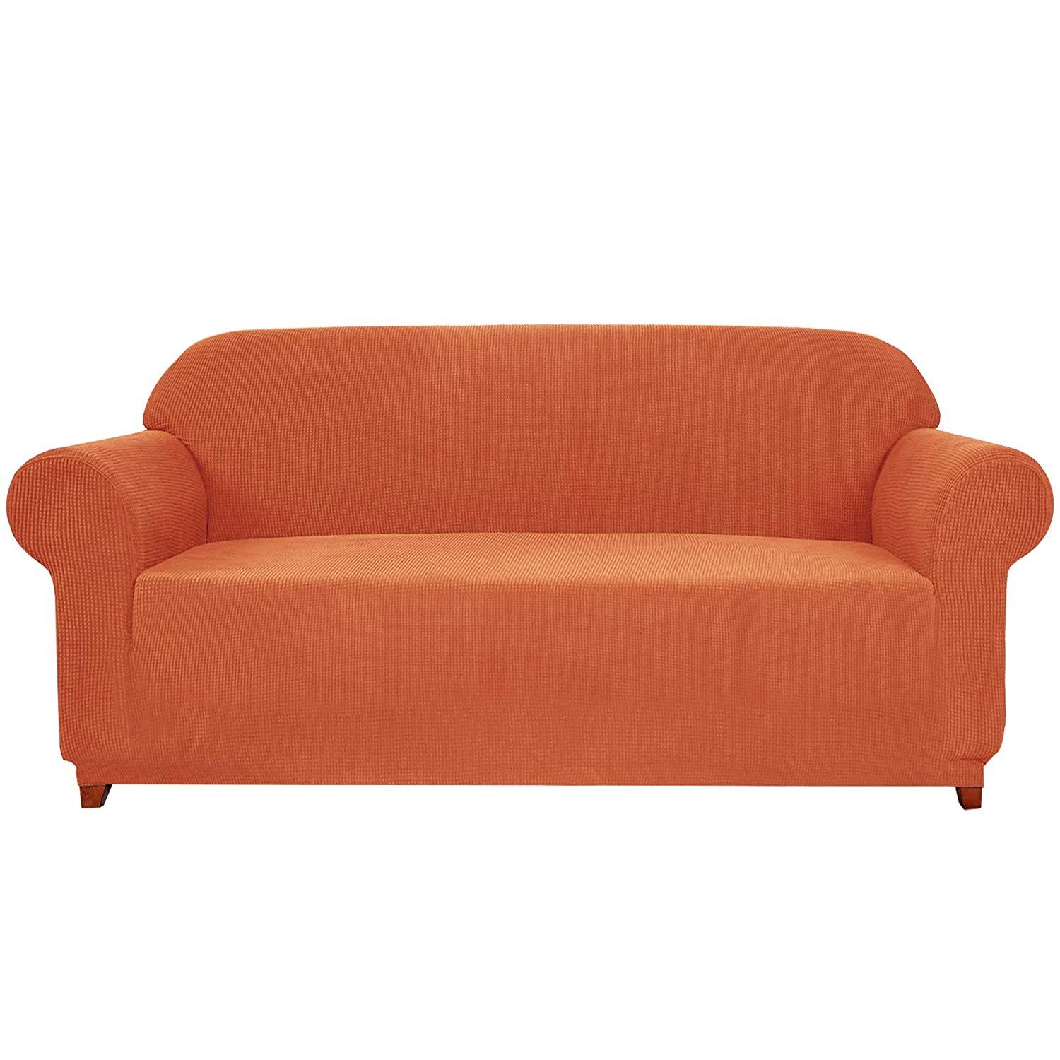 Loveseat / Orange Plaid Sofa / Orange Plaid X-Large / Orange Plaid
