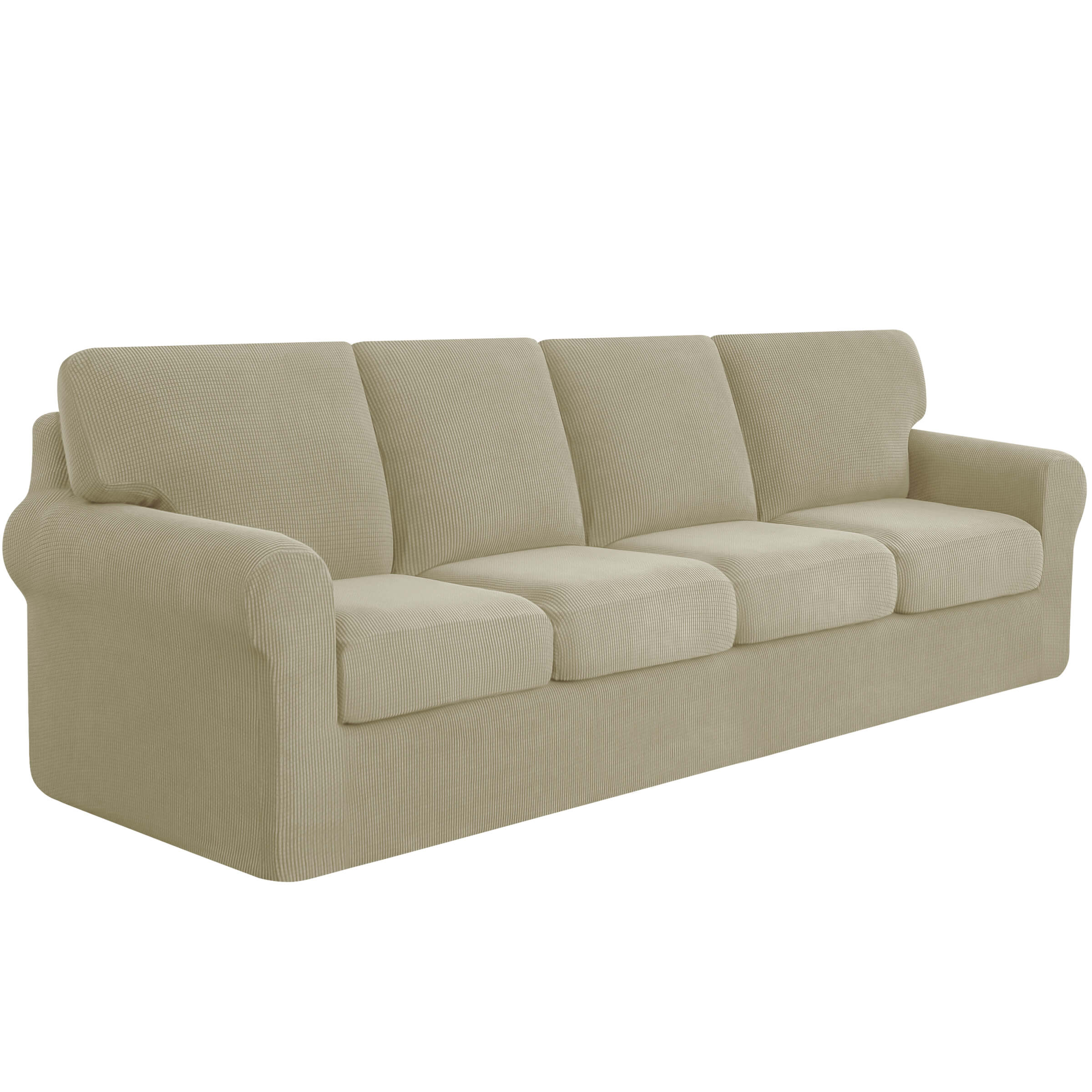 Lunar Multi-PCS Stretch Sofa Slipcover Sets with Backrest Cushion Cover and Seat Cushion Cover