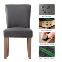 Load image into Gallery viewer, Contemporary Nailhead PU Dining Chairs

