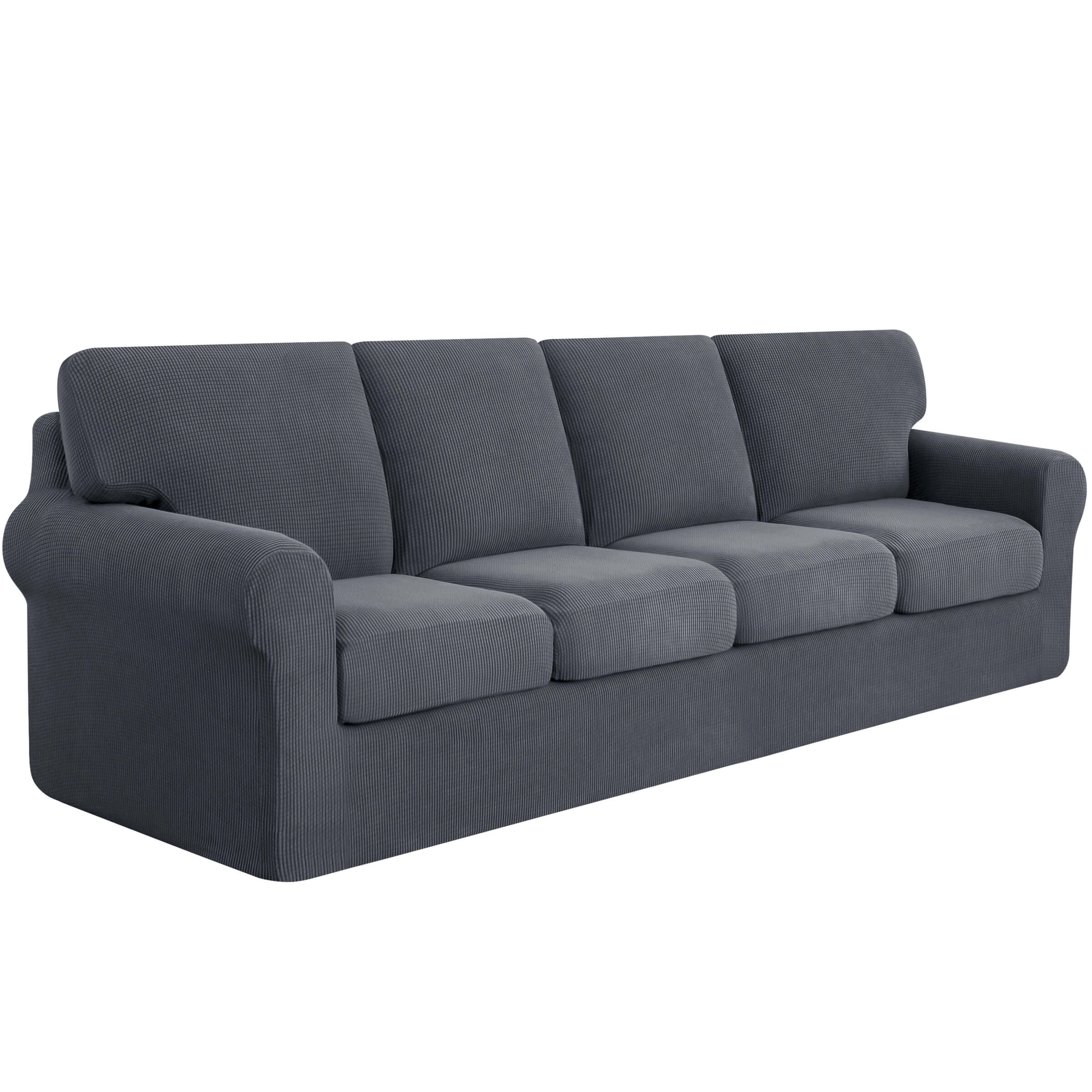 Lunar Multi-PCS Stretch Sofa Slipcover Sets with Backrest Cushion Cover and Seat Cushion Cover