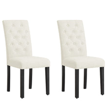 将图片加载到图库查看器，Elegant Linen Padded Parsons Dining Chairs
