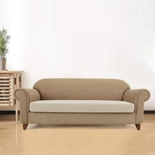 将图片加载到图库查看器，Loveseat / Ivory Plaid Sofa / Ivory Plaid
