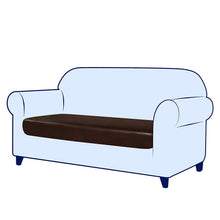 Load image into Gallery viewer, Thibault PU Leather Stretch Sofa Cushion Cover
