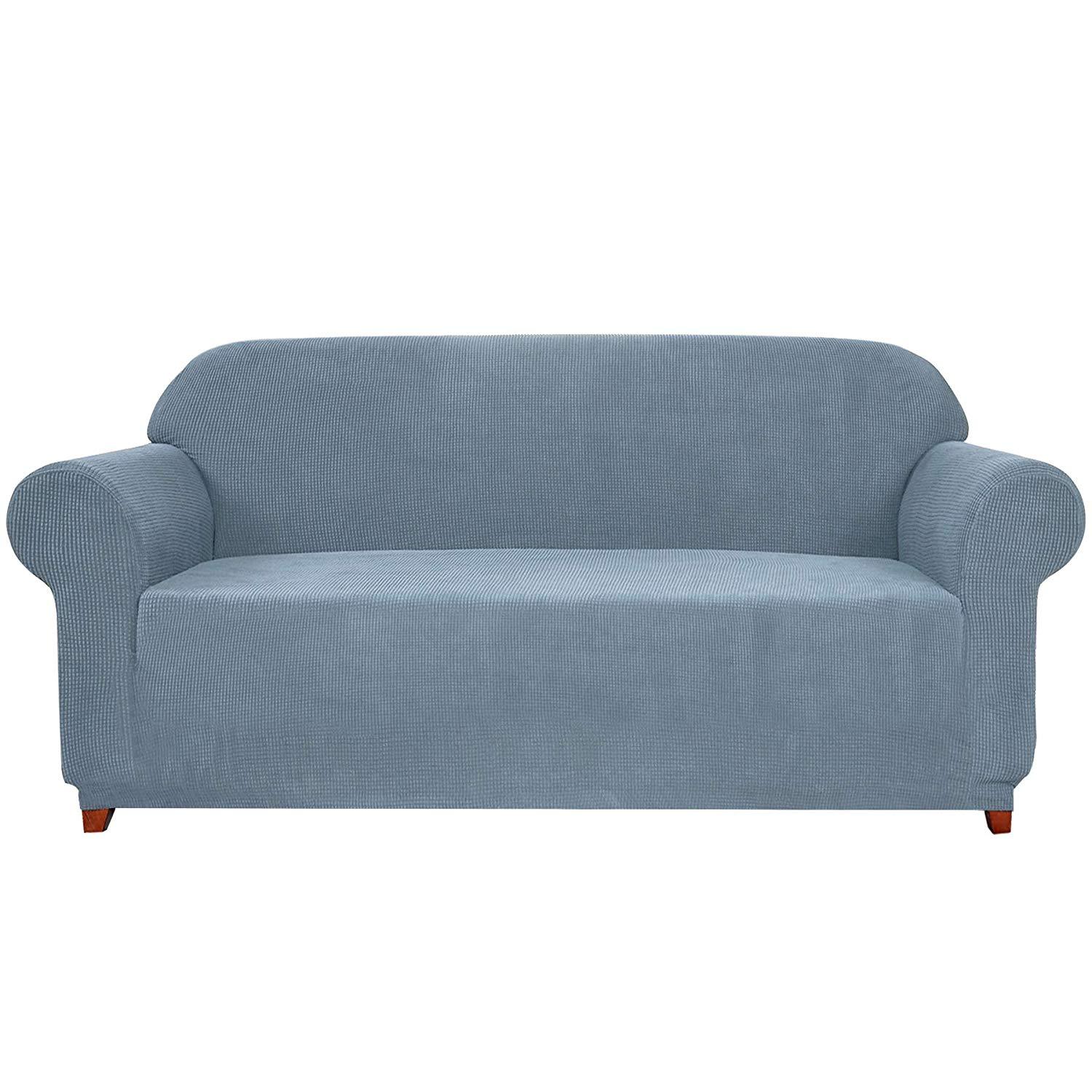 Loveseat / Light Blue Plaid Sofa / Light Blue Plaid X-Large / Light Blue Plaid