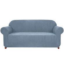 将图片加载到图库查看器，Loveseat / Light Blue Plaid Sofa / Light Blue Plaid X-Large / Light Blue Plaid

