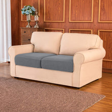将图片加载到图库查看器，Loveseat Cushion / Light Gray Plaid
