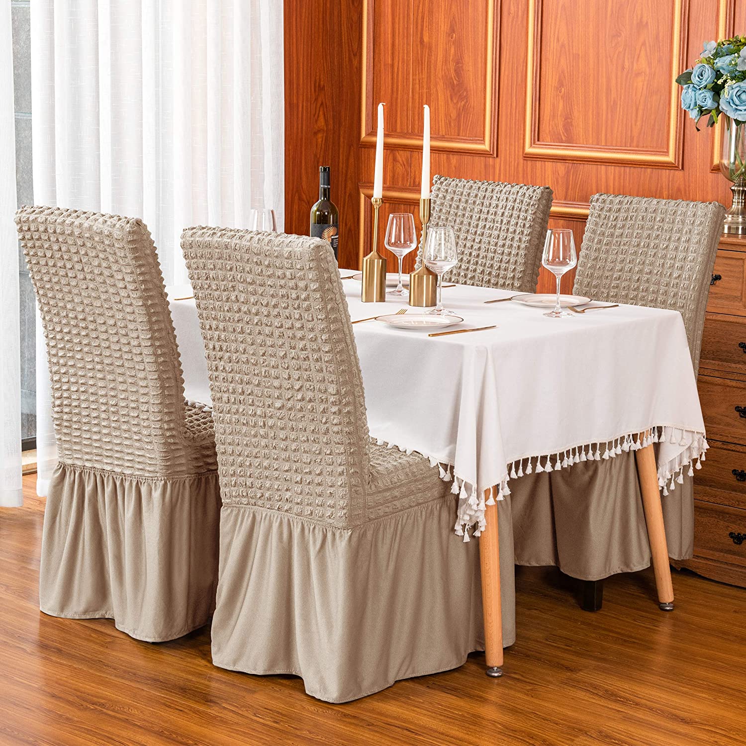 Shaun Skirt Style Dining Chair Slipcovers