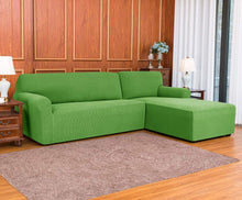 Load image into Gallery viewer, Right Chaise (2 Seats) / Grass Green Plaid Right Chaise (3 Seats) / Grass Green Plaid

