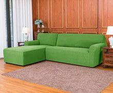 Load image into Gallery viewer, Left Chaise (2 Seats) / Grass Green Plaid Left Chaise (3 Seats) / Grass Green Plaid
