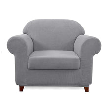 Load image into Gallery viewer, Arnold Plaid Stretch Sofa Slipcover
