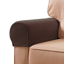 Load image into Gallery viewer, Midred Plaid Stretch Armrest Covers - Set of 2
