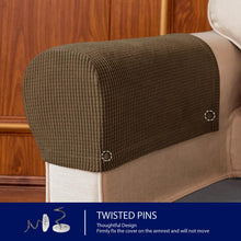 Load image into Gallery viewer, Midred Plaid Stretch Armrest Covers - Set of 2

