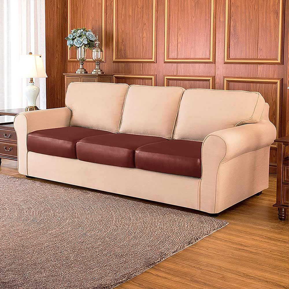 Norfinch PU Leather Stretch Sofa Cushion Cover