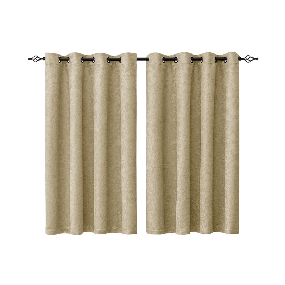 Emboss Thermal Grommet Curtain Panel（2 PANELS SET）